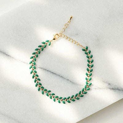 Bracelet Juno Vert Empire - Bijoux Majolie - Idées cadeaux à prix tout doux!