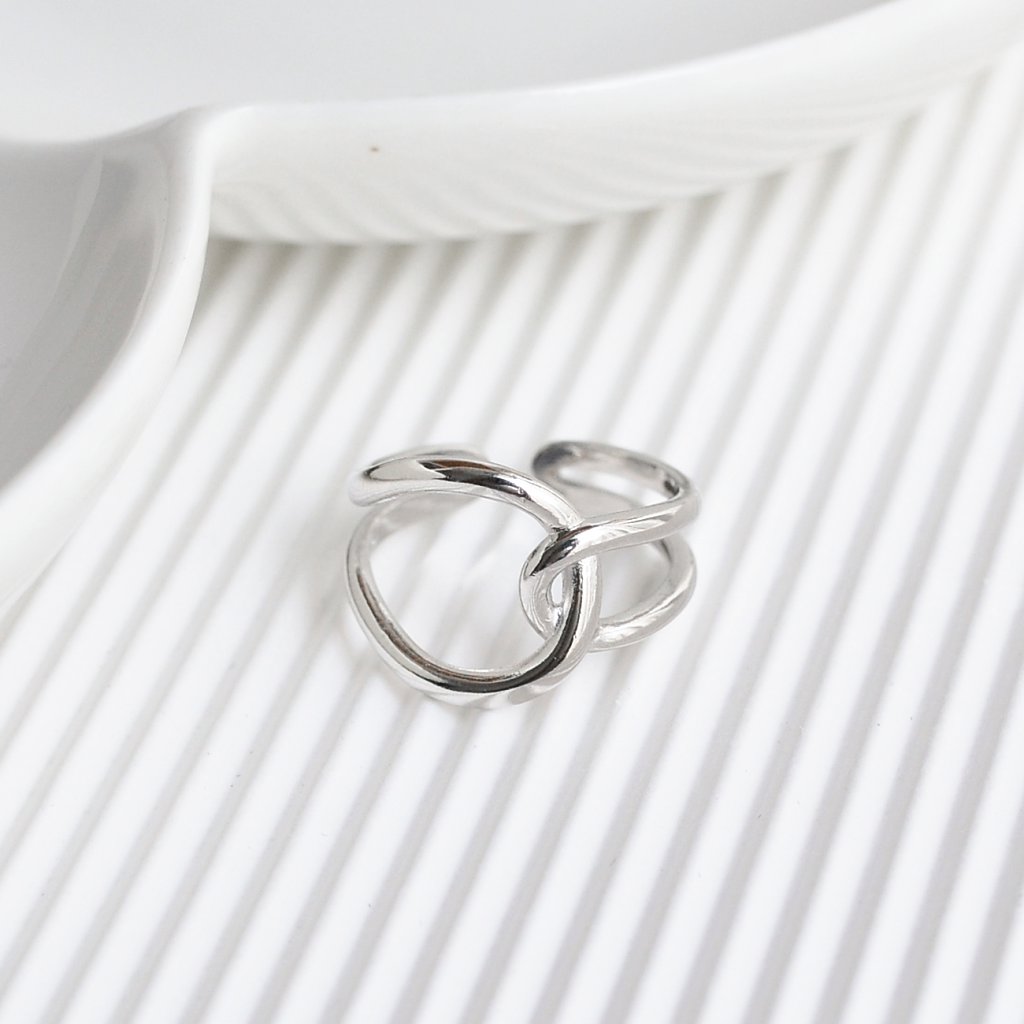 Bague En Argent 925 (sterling) - Jolie Et Vintage - Occasion