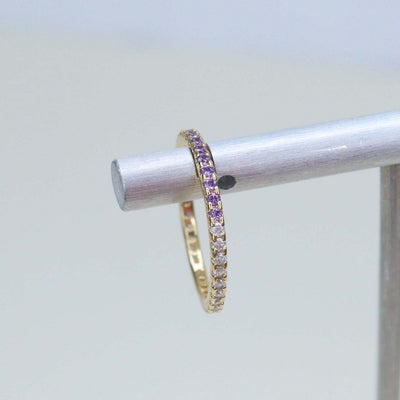 Bague Debbie Mauve -  Bijoux Majolie - Idées cadeaux à prix tout doux!