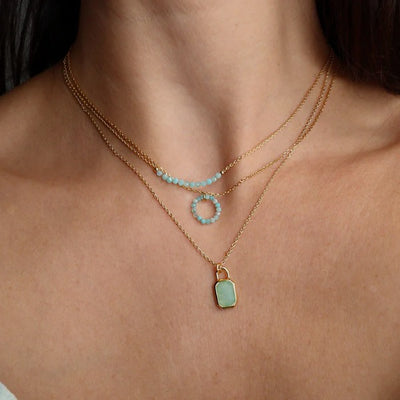 Collier Pamela Turquoise - Bijoux Majolie - Idées cadeaux à prix tout doux!