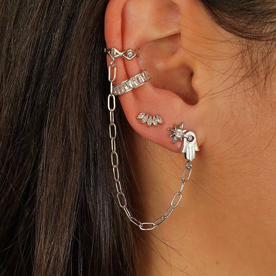 Bijoux d'Oreilles Khamsa - Bijoux Majolie - Idées cadeaux à prix tout doux!