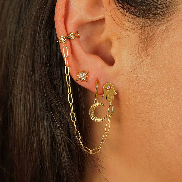 Bijoux d'Oreilles Khamsa - Bijoux Majolie - Idées cadeaux à prix tout doux!