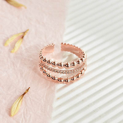 Bague Alila - Or Rose - Bijoux Majolie - Bijoux à prix tout doux !