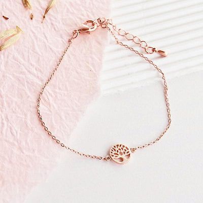 Bracelet Arbre de Vie - Or Rose - Bijoux Majolie - Idées cadeaux à prix tout doux!