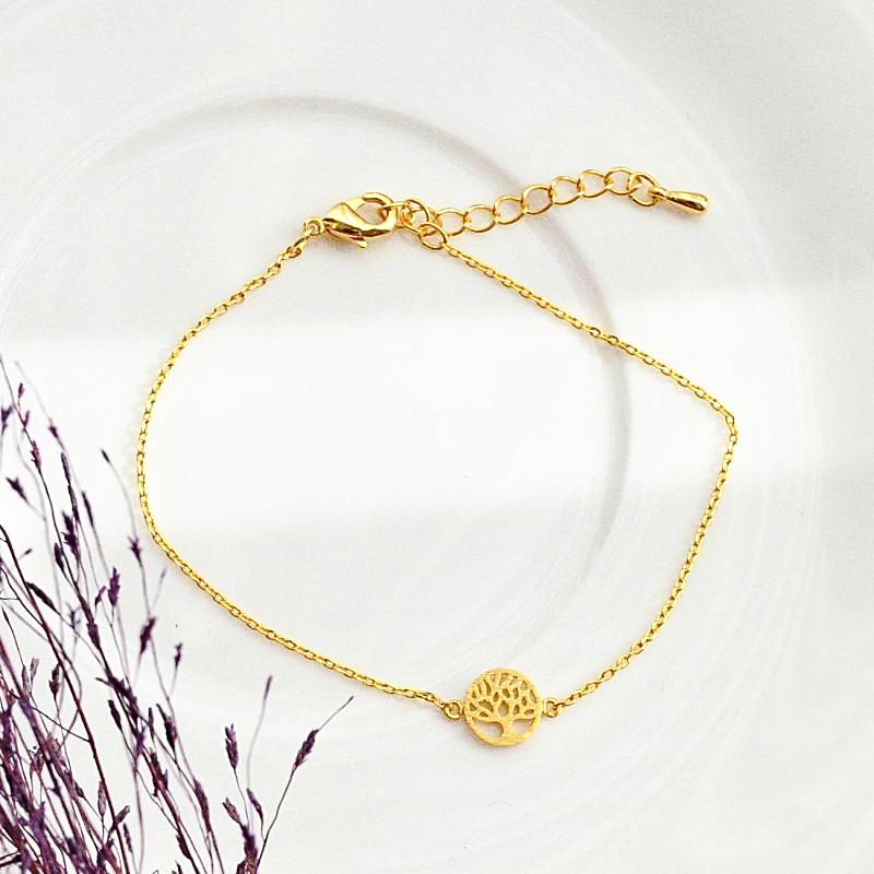 Bracelet Arbre de Vie - Or - Bijoux Majolie - Idées cadeaux à prix tout doux!