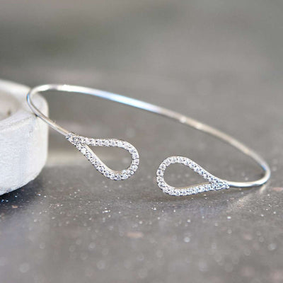 Bracelet Goutte Diamantée - Argent - Bijoux Majolie - Idées cadeaux à prix tout doux!