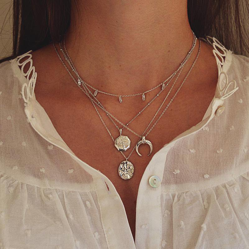 Collier En Argent Sans Marque - Très Joli, Occasion