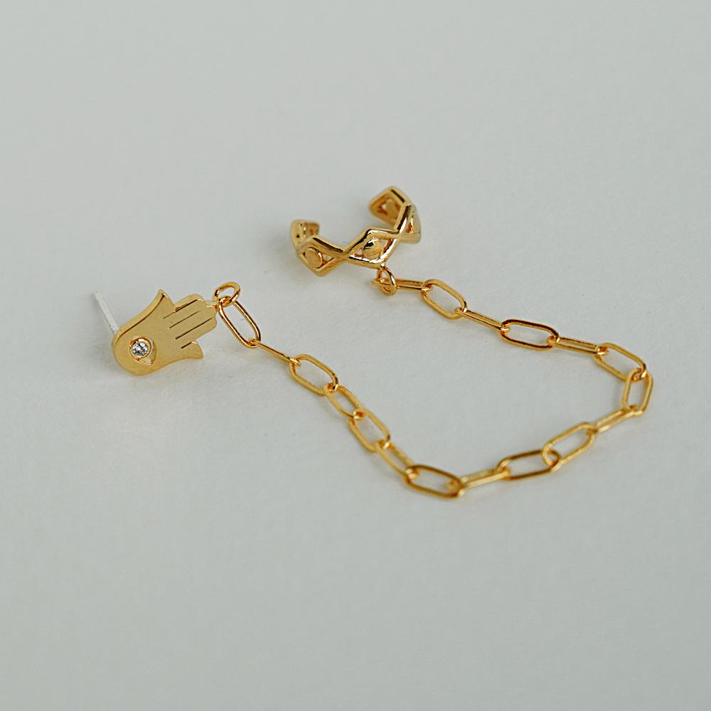 Bijoux d'Oreilles Khamsa - Bijoux Majolie - Idées cadeaux à prix tout doux!