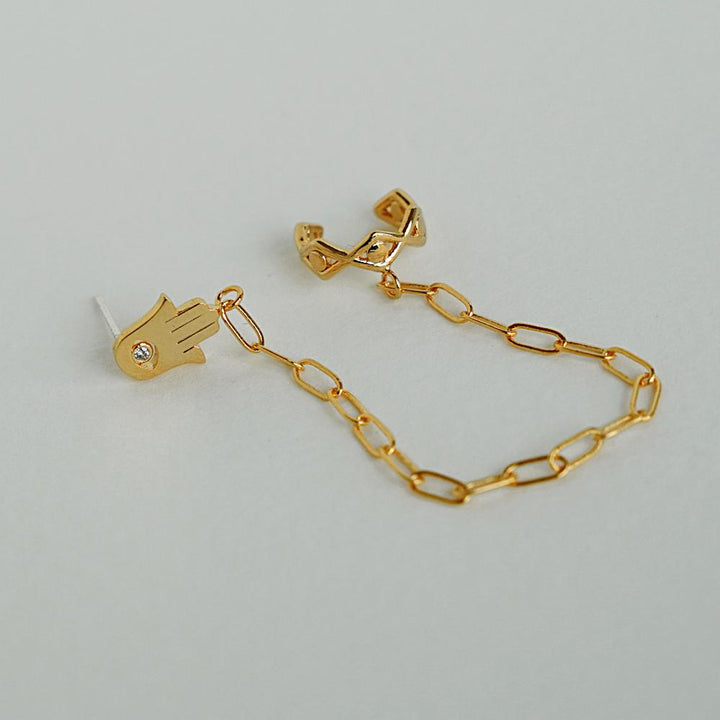 Bijoux d'Oreilles Khamsa - Bijoux Majolie - Idées cadeaux à prix tout doux!