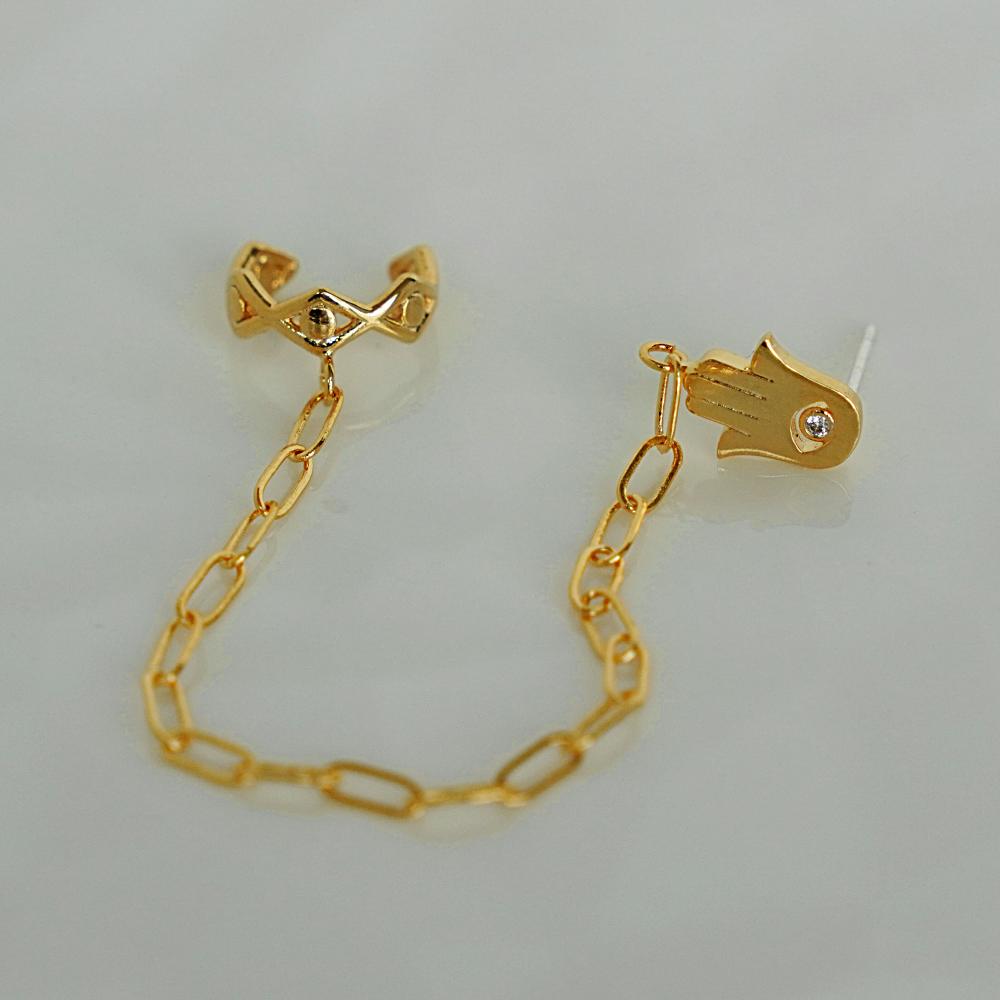 Bijoux d'Oreilles Khamsa - Bijoux Majolie - Idées cadeaux à prix tout doux!