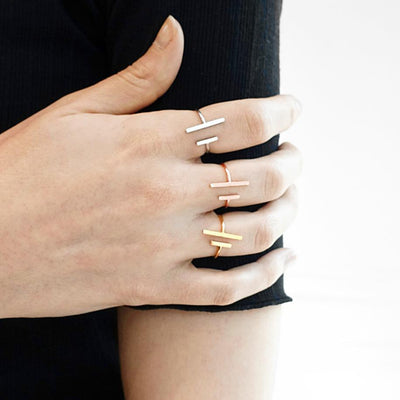 Bague Ana - Or Rose - Bijoux Majolie - Idées cadeaux à prix tout doux!