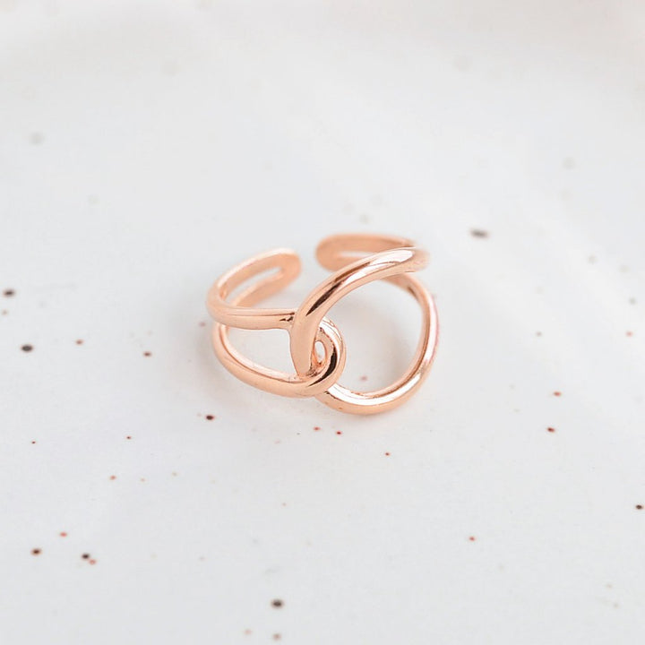 Bague Ova - Argent 925 - Or Rose - Bijoux Majolie - Idées cadeaux à prix tout doux!