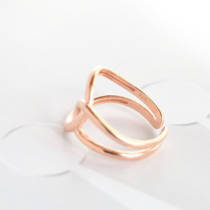 Bague Ova - Argent 925 - Or Rose - Bijoux Majolie - Idées cadeaux à prix tout doux!