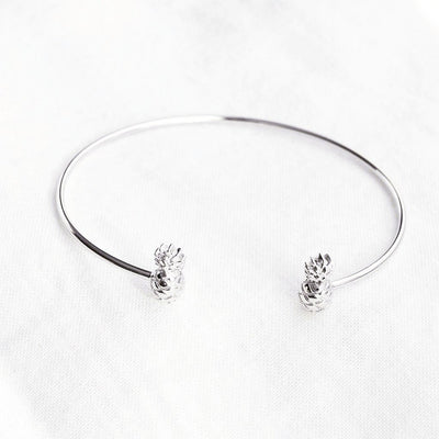 Bangle Ananas - Plaqué Rhodium - Bijoux Majolie - Idées cadeaux à prix tout doux!