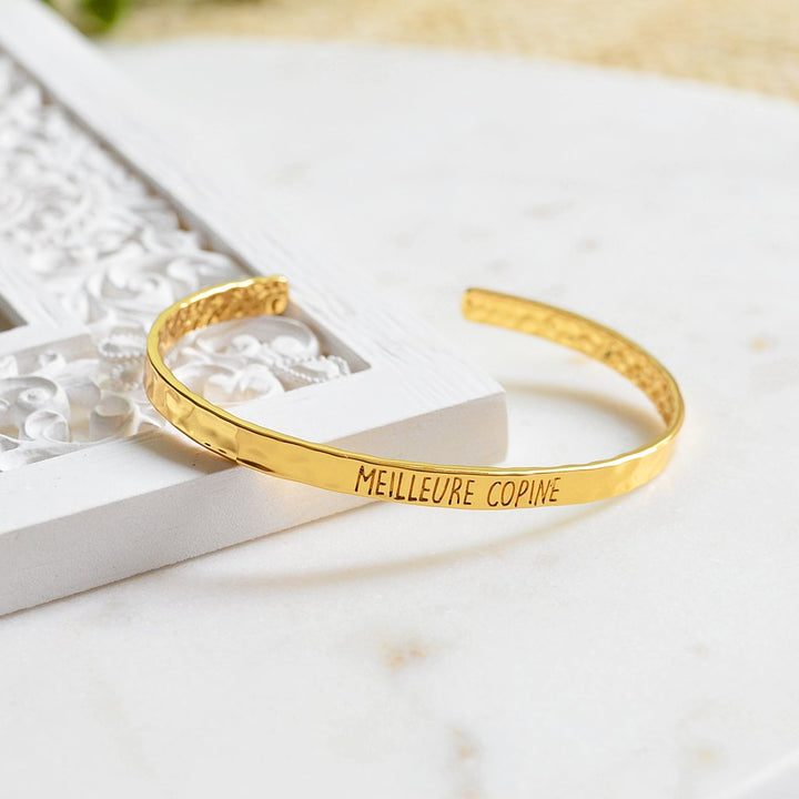 Bangle Meilleure Copine - Plaqué Or 18K - Bijoux Majolie - Idées cadeaux à prix tout doux!