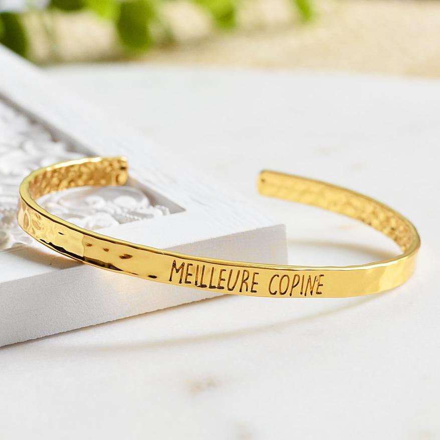 Bangle Meilleure Copine - Plaqué Or 18K - Bijoux Majolie - Idées cadeaux à prix tout doux!