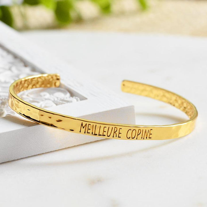 Bangle Meilleure Copine - Plaqué Or 18K - Bijoux Majolie - Idées cadeaux à prix tout doux!