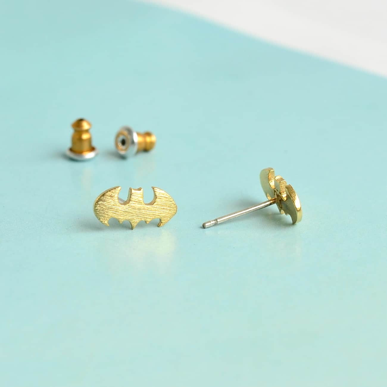 Boucles Batman - Or - Bijoux Majolie - Idées cadeaux à prix tout doux!