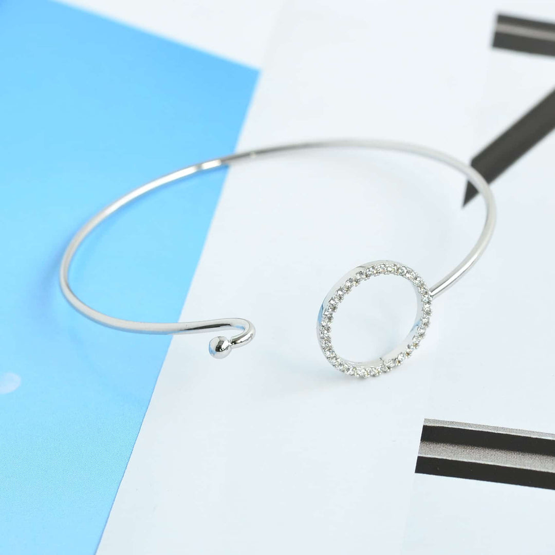 Bangle Cercle Diamanté - Argent - Bijoux Majolie - Idées cadeaux à prix tout doux!