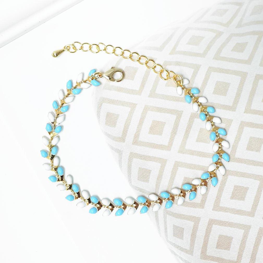 Bracelet Juno Duo Bleu - Bijoux Majolie - Idées cadeaux à prix tout doux!