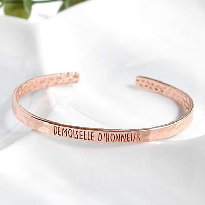 Bangle Demoiselle D'Honneur - Plaqué Or Rose 18K - Bijoux Majolie - Bijoux à prix tout doux !