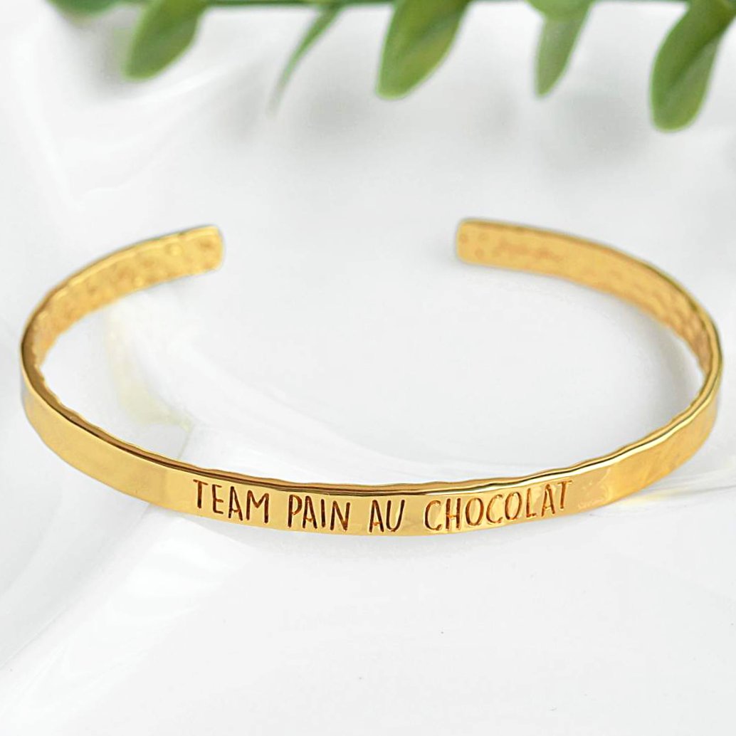 Bangle Team Pain Au Chocolat - Plaqué Or 18K - Bijoux Majolie - Idées cadeaux à prix tout doux!