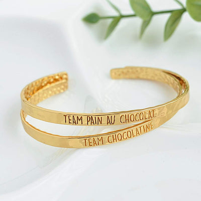 Bangle Team Pain Au Chocolat - Plaqué Or 18K - Bijoux Majolie - Idées cadeaux à prix tout doux!