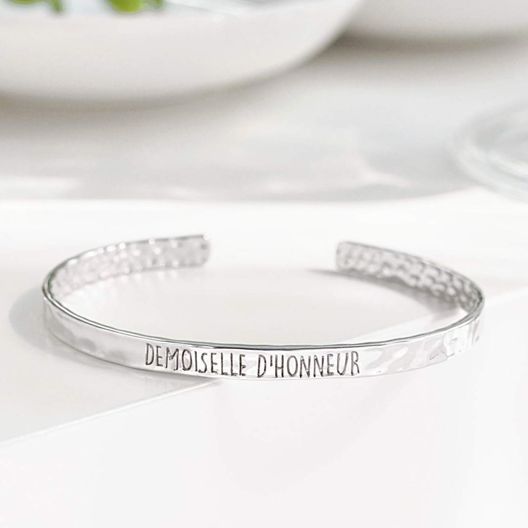 Bangle Demoiselle D'Honneur - Plaqué Rhodium - Bijoux Majolie - Idées cadeaux à prix tout doux!