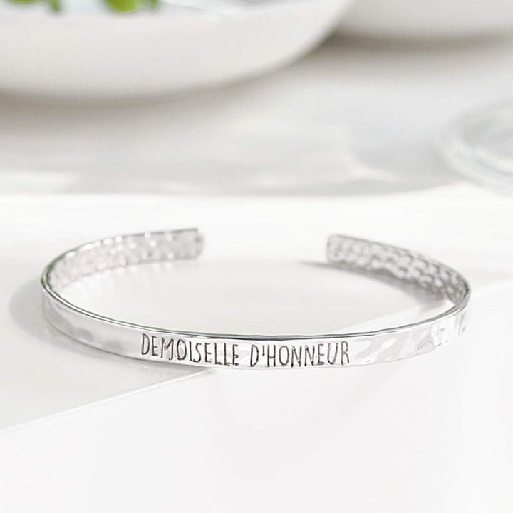 Bangle Demoiselle D'Honneur - Plaqué Rhodium - Bijoux Majolie - Idées cadeaux à prix tout doux!