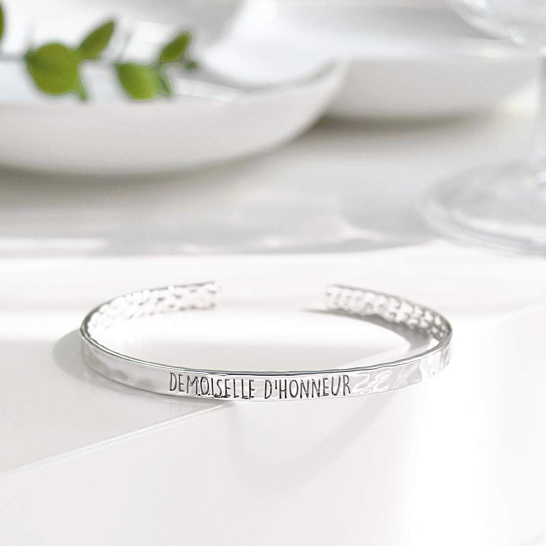 Bangle Demoiselle D'Honneur - Plaqué Rhodium - Bijoux Majolie - Idées cadeaux à prix tout doux!