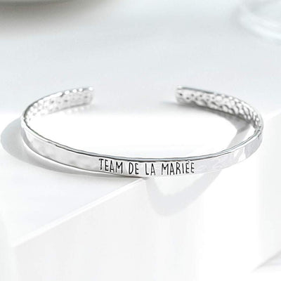 Bangle Team De La Mariée - Plaqué Rhodium - Bijoux Majolie - Idées cadeaux à prix tout doux!