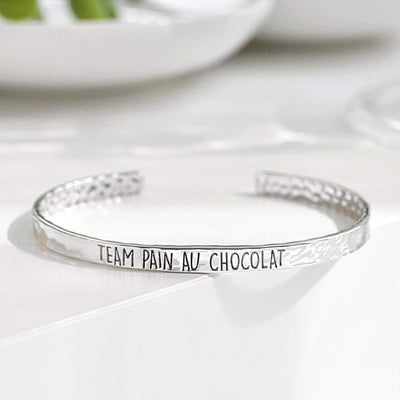 Bangle Team Pain Au Chocolat - Plaqué Rhodium - Bijoux Majolie - Idées cadeaux à prix tout doux!