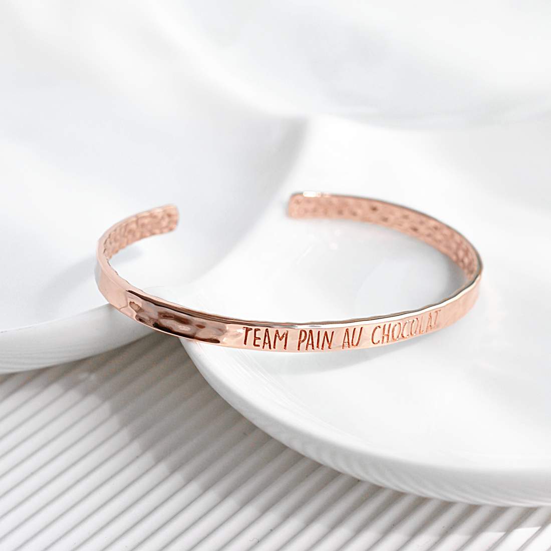 Bangle Team Pain Au Chocolat - Plaqué Or Rose 18K - Bijoux Majolie - Idées cadeaux à prix tout doux!