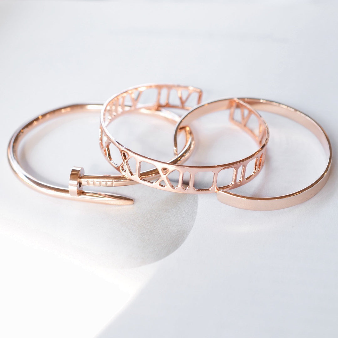 Bangle Clou - Or Rose - Bijoux Majolie - Idées cadeaux à prix tout doux!