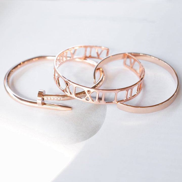 Bangle Clou - Or Rose - Bijoux Majolie - Idées cadeaux à prix tout doux!