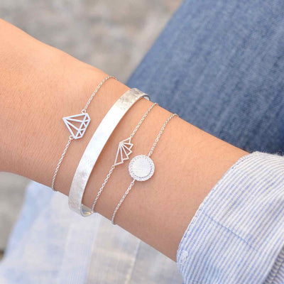 Bracelet Cercle Diamanté - Argent - Bijoux Majolie - Idées cadeaux à prix tout doux!