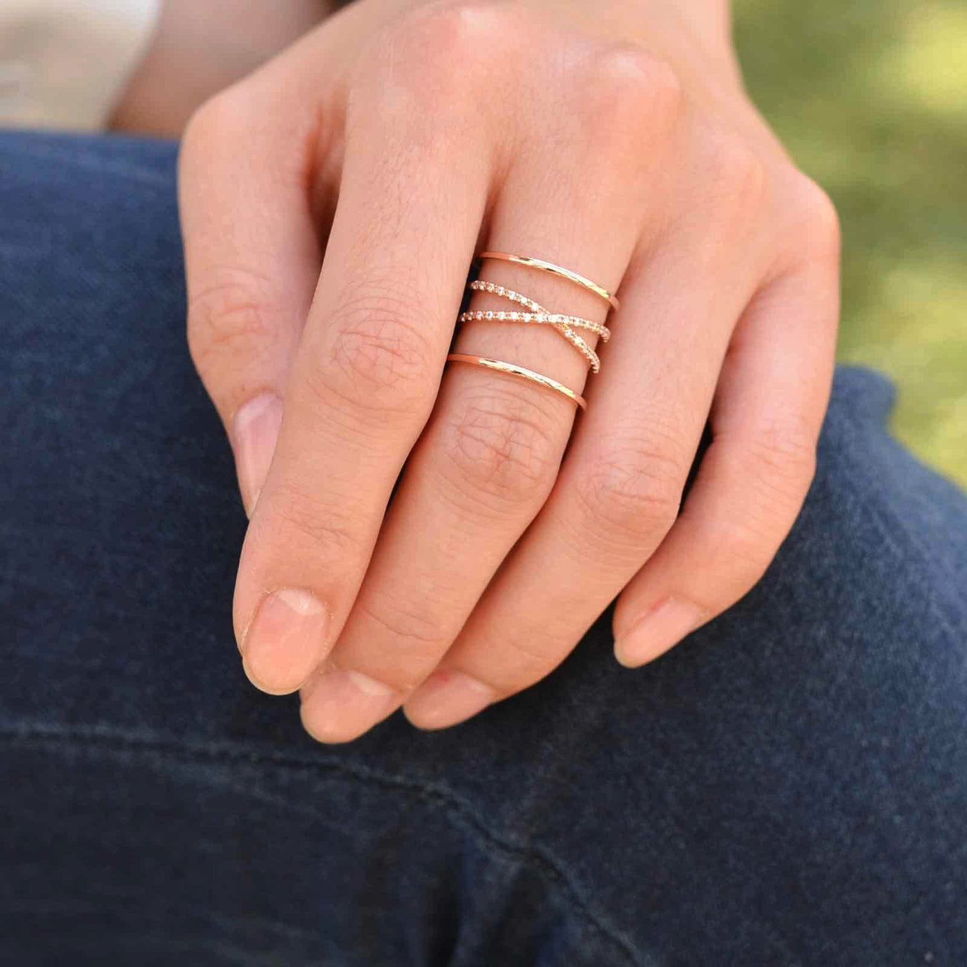 Bague Sia - Or Rose - Bijoux Majolie - Bijoux à prix tout doux !