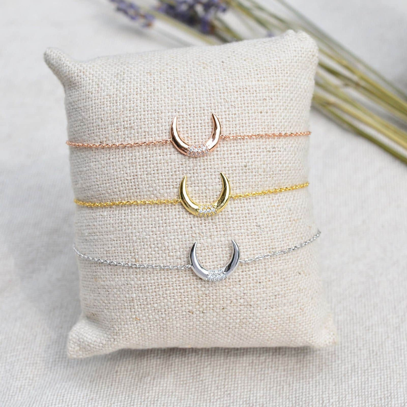 Bracelet Lune Boho - Or Rose - Bijoux Majolie - Idées cadeaux à prix tout doux!