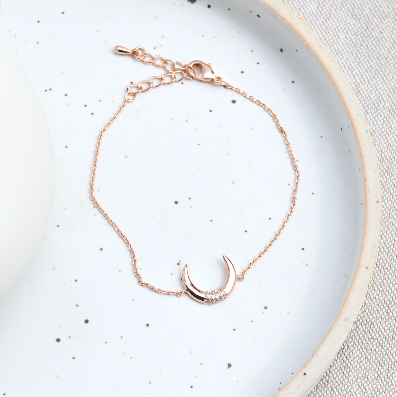 Bracelet Lune Boho - Or Rose - Bijoux Majolie - Idées cadeaux à prix tout doux!