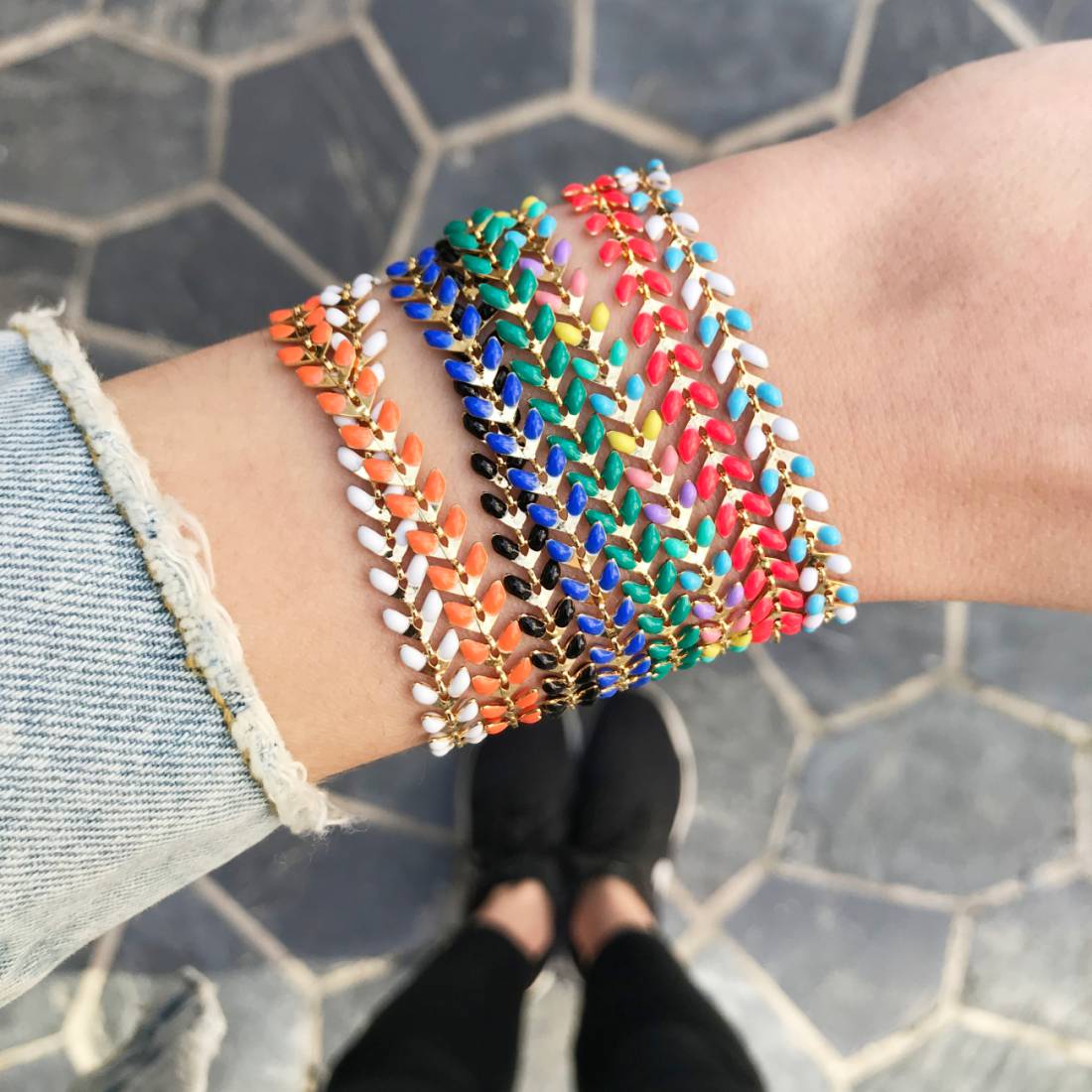 Bracelet Juno Rainbow - Bijoux Majolie - Idées cadeaux à prix tout doux!